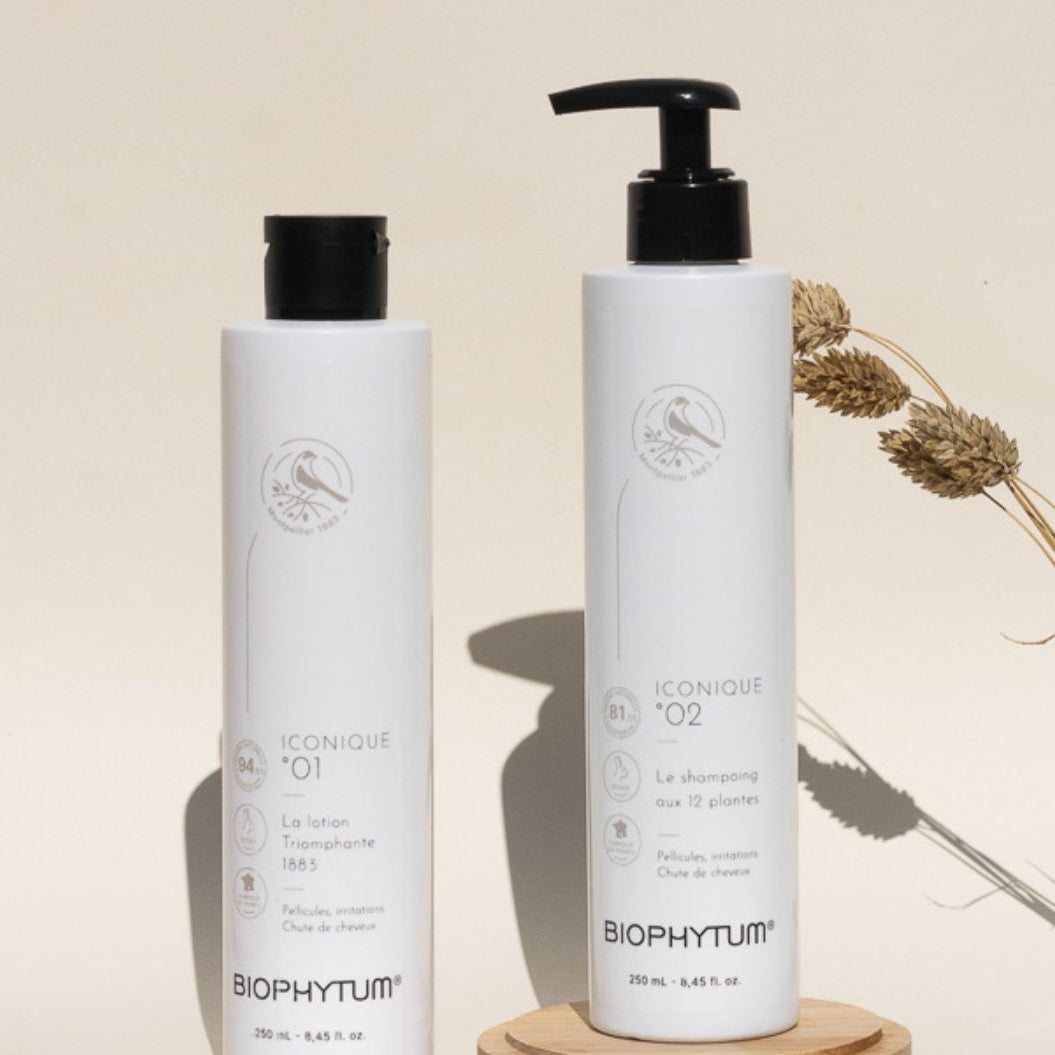 Duo Triomphe I Pellicules · Irritations · Chute de cheveux