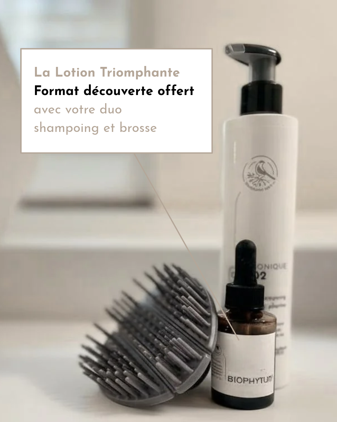 Duo Shampoing + Brosse  (Lotion 30mL Offerte)