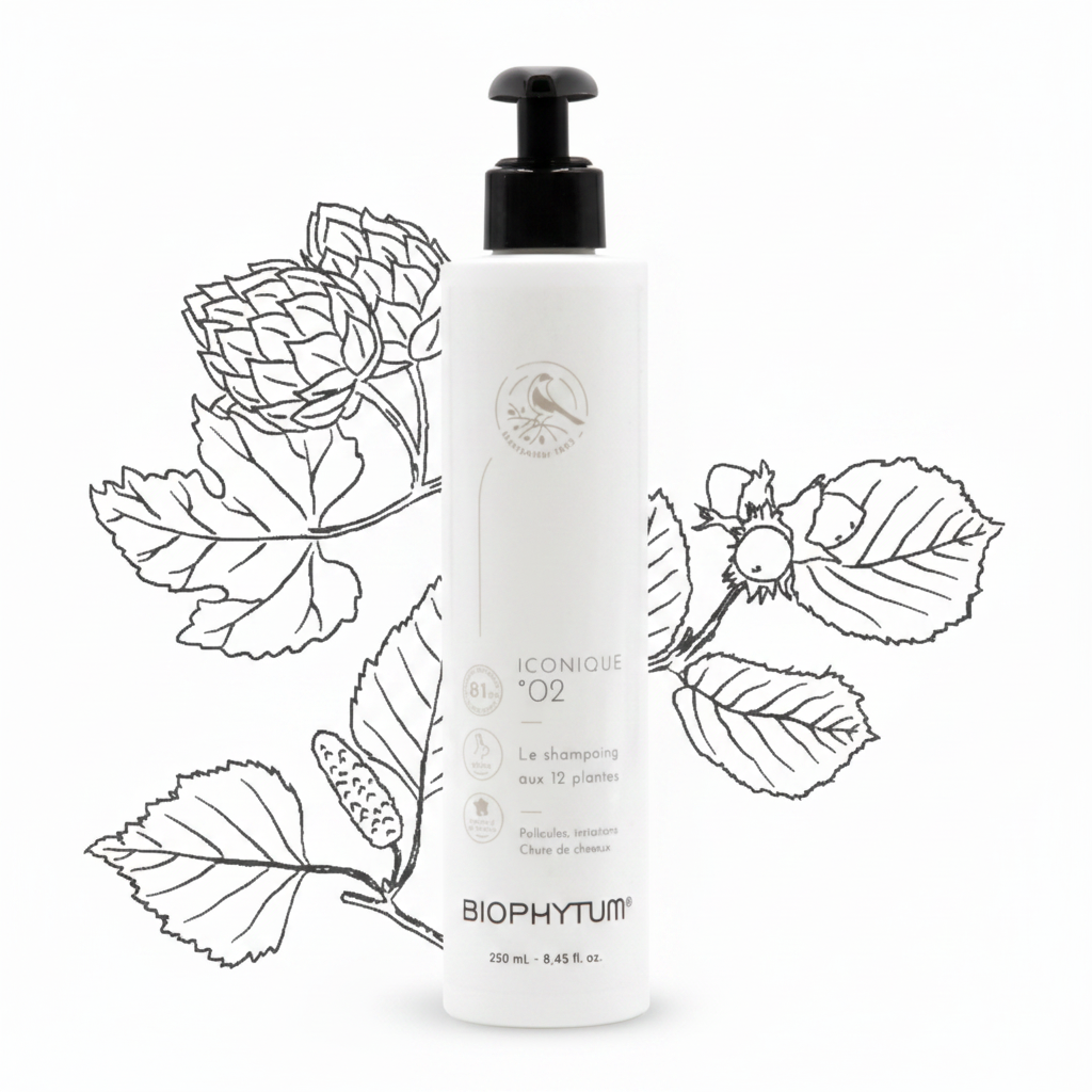 Biophytum antidandruff shampoo for healthy scalp. stronger hair. 