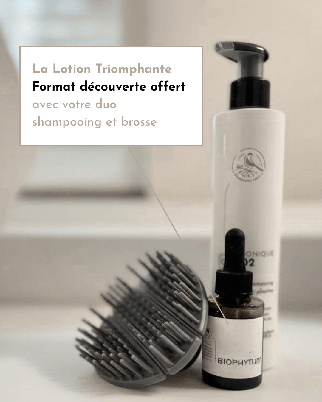 Duo Shampoing + Brosse  (Lotion 30mL Offerte)