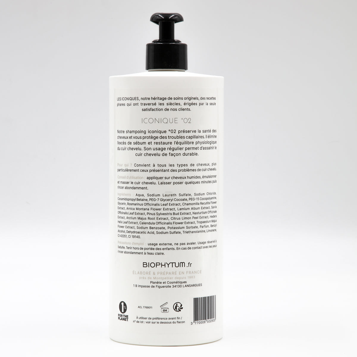 ICONIQUE 02 — 12-Plant Shampoo — Large Format 1L